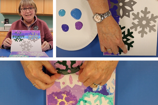 Video: Finger Painted Snowflakes