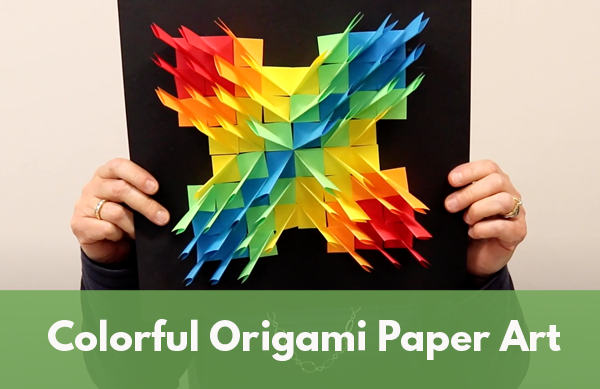 Video: Colorful Origami Paper Art